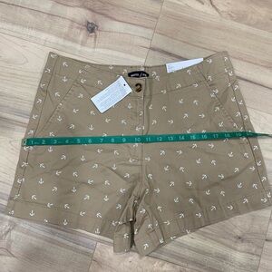 Nautica Tan Anchor Print Women Shorts